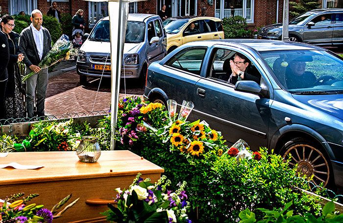 Afscheid in het kommetje van Blauwe Zand - Foto: Klaas Jan van der Weij