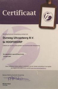 Certificaat Kwaliteitskeurmerk