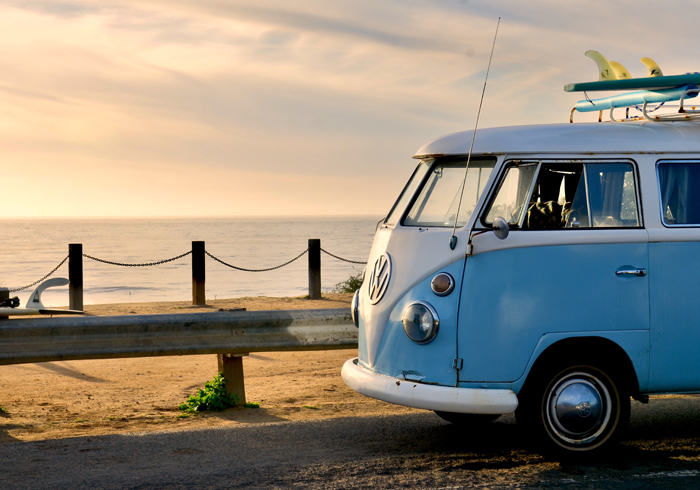 Vakanties van weleer met de Volkswagen bus