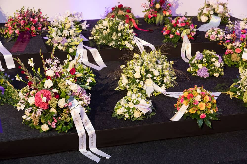Bloemen bij uitvaart Jan Leliveld - Mijn laatste podium